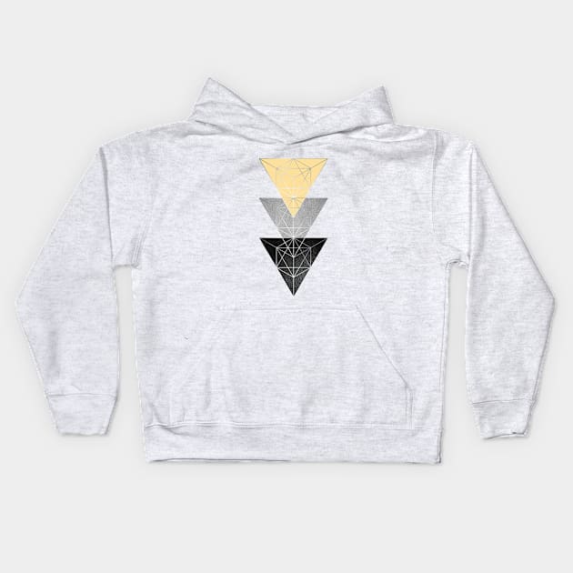 Geometric Luxe Kids Hoodie by UrbanEpiphany